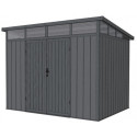 Abri de jardin en bois composite 19,2mm aspect bois 5,95m² GORDON skylight - Woodlife Garden