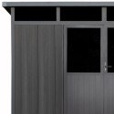 Abri de jardin en bois composite 28mm anthracite 7,71m² WINSTON skylight - Woodlife Garden
