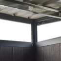 Abri de jardin en bois composite 28mm anthracite 7,71m² WINSTON skylight - Woodlife Garden