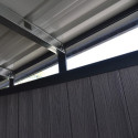 Abri de jardin en bois composite 28mm anthracite 7,71m² WINSTON skylight - Woodlife Garden