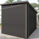 Abri de jardin en bois composite 28mm anthracite 7,71m² WINSTON skylight - Woodlife Garden
