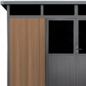 Abri de jardin en bois composite 19,2mm aspect bois 7,71m² WINSTON skylight - Woodlife Garden