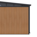Abri de jardin en bois composite 19,2mm aspect bois 7,71m² WINSTON skylight - Woodlife Garden