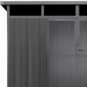 Abri de jardin en bois composite 19,2mm anthracite 7,71m² GORDON skylight - Woodlife Garden
