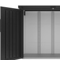 Abri 2 poubelles en acier galvanisé Kosto monopente gris foncé + kit d'ancrage - X-Métal