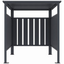 Abri multi-fonctions BBQ ou vélos en acier galvanisé Kosto monopente gris foncé - X-Métal