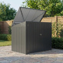 Coffre de rangement multifonctions 2300L - 2 poubelles en acier galvanisé - X-METAL