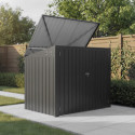 Coffre de rangement multifonctions 2300L - 2 poubelles en acier galvanisé - X-METAL