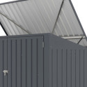 Coffre de rangement multifonctions 2300L - 2 poubelles en acier galvanisé - X-METAL