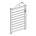Kit de modification pour ouverture poussant gauche - portillon 176cm - X-Métal