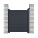 Portillon battant plein en aluminium 100x115cm GARDE X-Métal