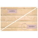 Sauna traditionnel d'intérieur Irava 1 - 1 à 2 places - 68mm - poêle Easy Bio 3,6KW KARIBU