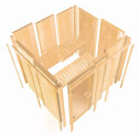 Sauna traditionnel d'intérieur Irava 1 - 1 à 2 places - 68mm - poêle Easy Bio 3,6KW KARIBU