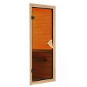 Sauna traditionnel d'intérieur Irava 3 - 3 places - porte vitrée - 68mm - KARIBU