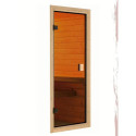 Sauna d'extérieur Tonneau Quadro 1 - 2 à 4 places - 38mm - poêle 9KW ctrl intégré - KARIBU