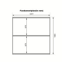 Sauna d'extérieur Tonneau Quadro 1 - 2 à 4 places - 38mm - poêle 9KW ctrl intégré - KARIBU