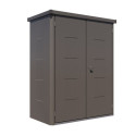 Armoire de jardin en acier galvanisé gris anthracite Giarmadio - Telluria