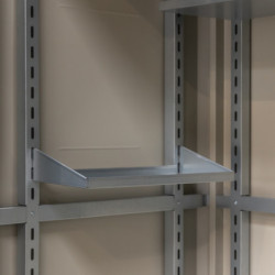 Lot de 2 étagères S en acier - largeur 15cm pour armoire de jardin Giarmadio - Telluria
