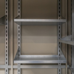 Lot de 2 étagères L en acier - largeur 30cm pour armoire de jardin Giarmadio - Telluria