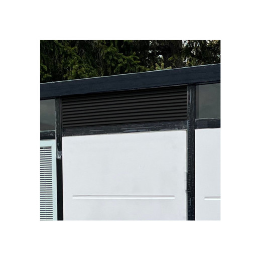 Grille de ventilation avant cadre noir pour bureau de jardin Everbox