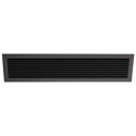 Grille de ventilation avant cadre noir pour bureau de jardin Everbox