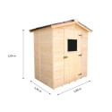 Abri de jardin en bois 1,92m² - panneaux 16mm + plancher - Habrita