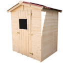 Abri de jardin en bois 1,92m² - panneaux 16mm + plancher - Habrita