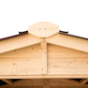 Abri de jardin en bois 1,92m² - panneaux 16mm + plancher - Habrita