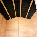 Abri de jardin en bois 1,92m² - panneaux 16mm + plancher - Habrita
