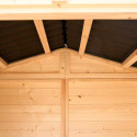 Abri de jardin en bois 1,92m² - panneaux 16mm + plancher - Habrita
