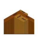 Abri de jardin en bois 1,92m² - panneaux 16mm + plancher - Habrita