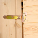 Abri de jardin en bois 1,92m² - panneaux 16mm + plancher - Habrita