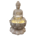 Fontaine XXL Bouddha sur fleur de lotus kit complet avec pompe - Art-Pond
