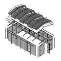 Garage en bois brut 18m² – panneaux 17mm – Timbela