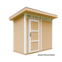 Abri de jardin 3m² en bois brut avec peinture Harvest Honey - panneaux LP® SmartSide® - Timbela