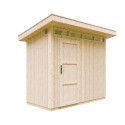 Abri de jardin 3m² en bois brut avec peinture Harvest Honey - panneaux LP® SmartSide® - Timbela