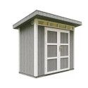 Abri de jardin en bois brut - panneaux LP® SmartSide® - 3m² - double porte - Timbela