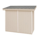 Abri de jardin 3m² en bois brut avec peinture Redwood Red - panneaux LP® SmartSide® - Timbela