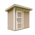 Abri de jardin 3m² en bois brut avec peinture Terra Brown - panneaux LP® SmartSide® - Timbela