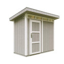 Abri de jardin 3m² en bois brut avec peinture Tundra Grey - panneaux LP® SmartSide® - Timbela