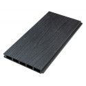 Kit d'extension pour clôture en bois composite premium 180xH.190cm avec décor alu Linea - coloris bois vieilli - Compolife