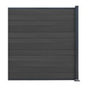 Kit dextension clôture 180x95 cm Compolife - Bois composite et aluminium - Anthracite