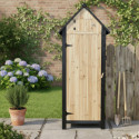 Armoire de jardin en bois thermo-traité FSC 77x54x179cm avec étagères - Arbour
