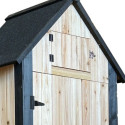Armoire de jardin en bois FSC 77x54x179cm avec étagères - Arbour