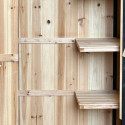 Armoire de jardin en bois FSC 77x54x179cm avec étagères - Arbour
