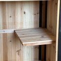 Armoire de jardin en bois FSC 77x54x179cm avec étagères - Arbour