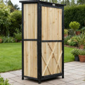 Armoire de jardin en bois FSC 69x52x142cm - Arbour