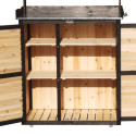 Table de préparation avec rangement en bois FSC 97x45x120cm - Arbour