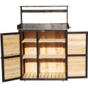 Table de préparation avec rangement en bois FSC 97x45x120cm - Arbour