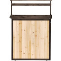 Table de préparation avec rangement en bois FSC 97x45x120cm - Arbour